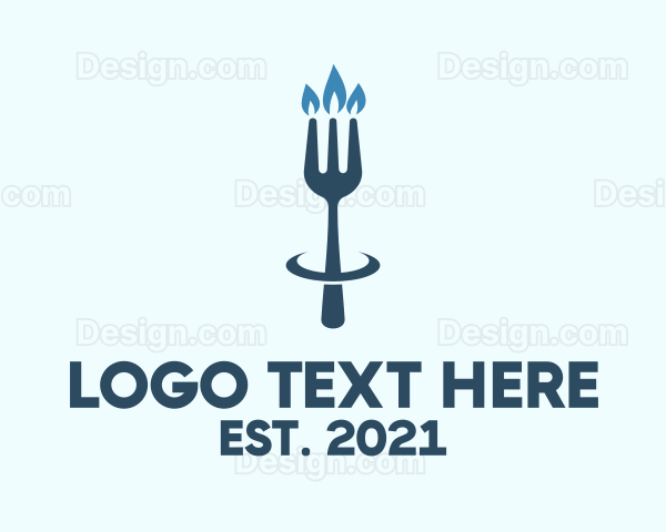 Blue Fork Candle Restaurant, Logo