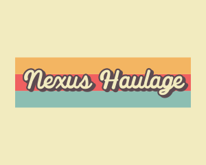 Hippie Retro Business logo design