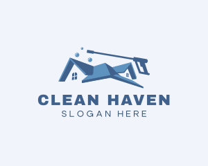 Home Cleaning Washer logo design