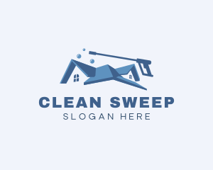 Home Cleaning Washer logo design