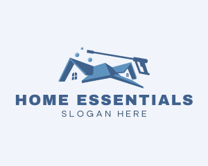 Home Cleaning Washer logo design