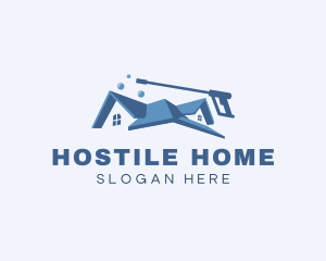 Home Cleaning Washer logo design