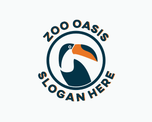 Toucan Bird Zoo logo design