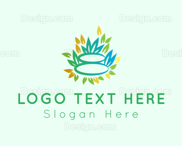 Natural Garden Pebbles Logo