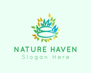 Natural Garden Pebbles logo design