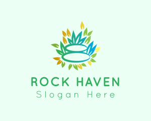 Natural Garden Pebbles logo design