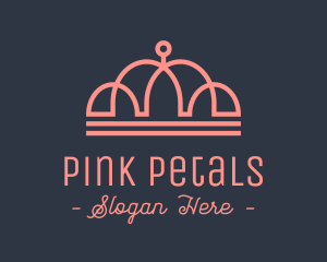 Pink Princess Tiara logo design