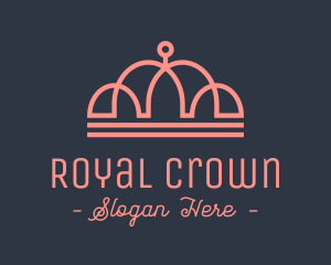 Pink Princess Tiara logo design