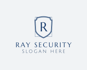 Minimalist Security Shield logo design