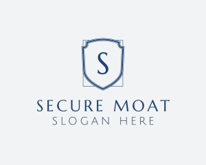 Minimalist Security Shield logo design