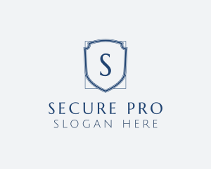 Minimalist Security Shield logo design