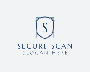 Minimalist Security Shield logo design