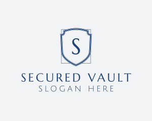 Minimalist Security Shield logo design