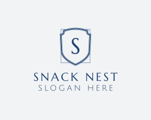 Minimalist Security Shield logo design