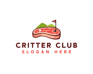 Golf Course Steak logo design