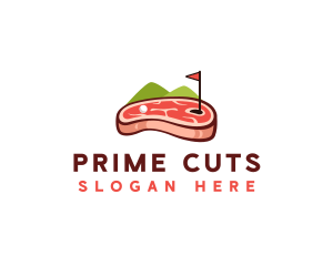 Golf Course Steak logo design