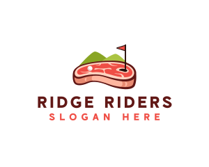 Golf Course Steak logo design