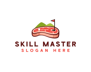 Golf Course Steak logo design