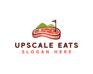 Golf Course Steak logo design