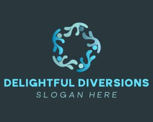 Group Star Human Organization logo design