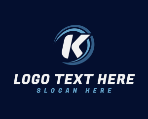 Modern Abstract Letter K logo