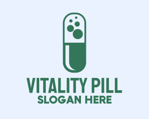 Green Bubble Pill logo