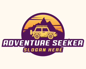 Adventure Automotive Jeep logo design