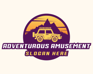 Adventure Automotive Jeep logo design