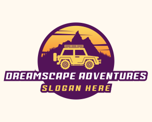 Adventure Automotive Jeep logo design