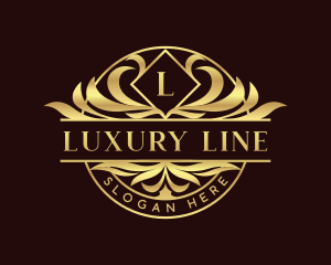  Luxury Ornamental Crest logo design