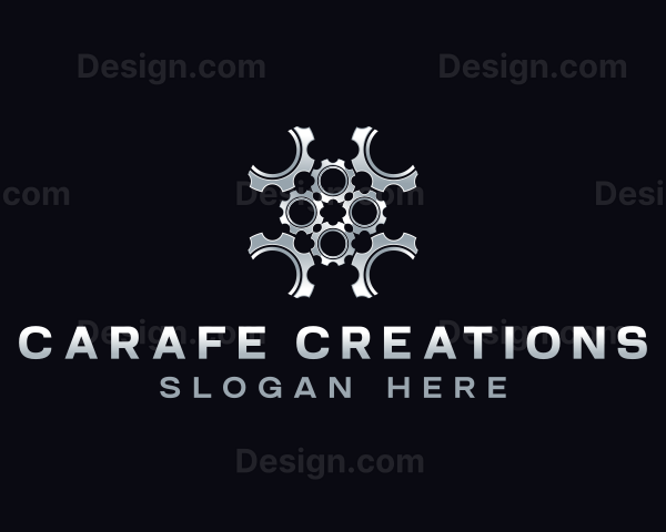 Cogwheel Mechanical Gear Logo