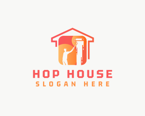 House Paint Painter logo design