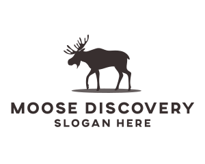 Wild Moose Animal logo