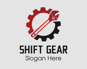 Cog Gear Wrench logo design