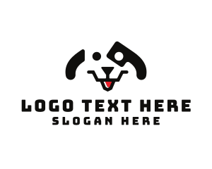 Cute Dalmatian Puppy logo