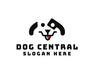 Cute Dalmatian Puppy logo design