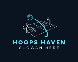 Basketball Sports Court logo
