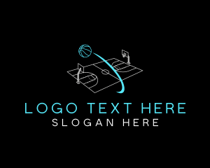 Basketball Sports Court logo