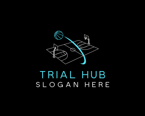 Basketball Sports Court logo