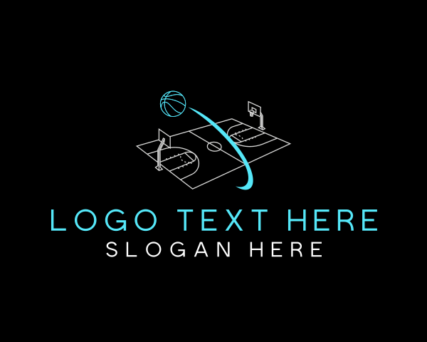 Basketball Sports Court logo