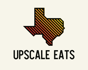 Texas Map Grill logo design