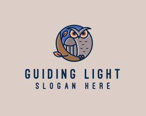 Night Owl Bird logo design