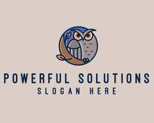 Night Owl Bird logo design