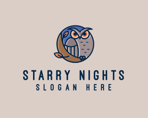 Night Owl Bird logo design