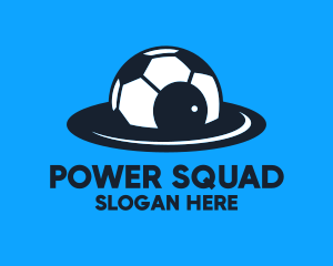 Spaceship Soccer Team  logo design