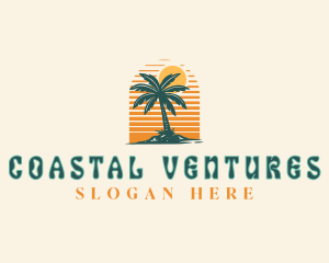 Beach Resort Getaway logo design