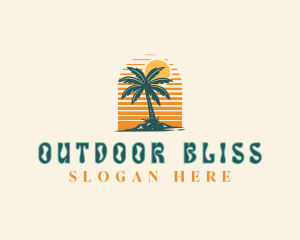 Beach Resort Getaway logo design