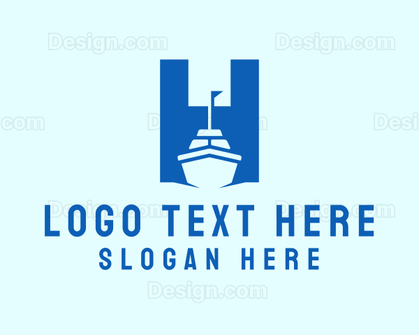 Cruise Ship Letter H Logo