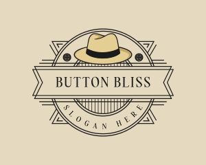 Rustic Fedora Hat Fashion logo design