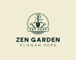 Garden Shovel Landscaping logo design